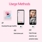 Mini UV Camera for Iphone Android Phone Visible Facial Sunscreen Protection Portable UV Camera for Sunscreen Test